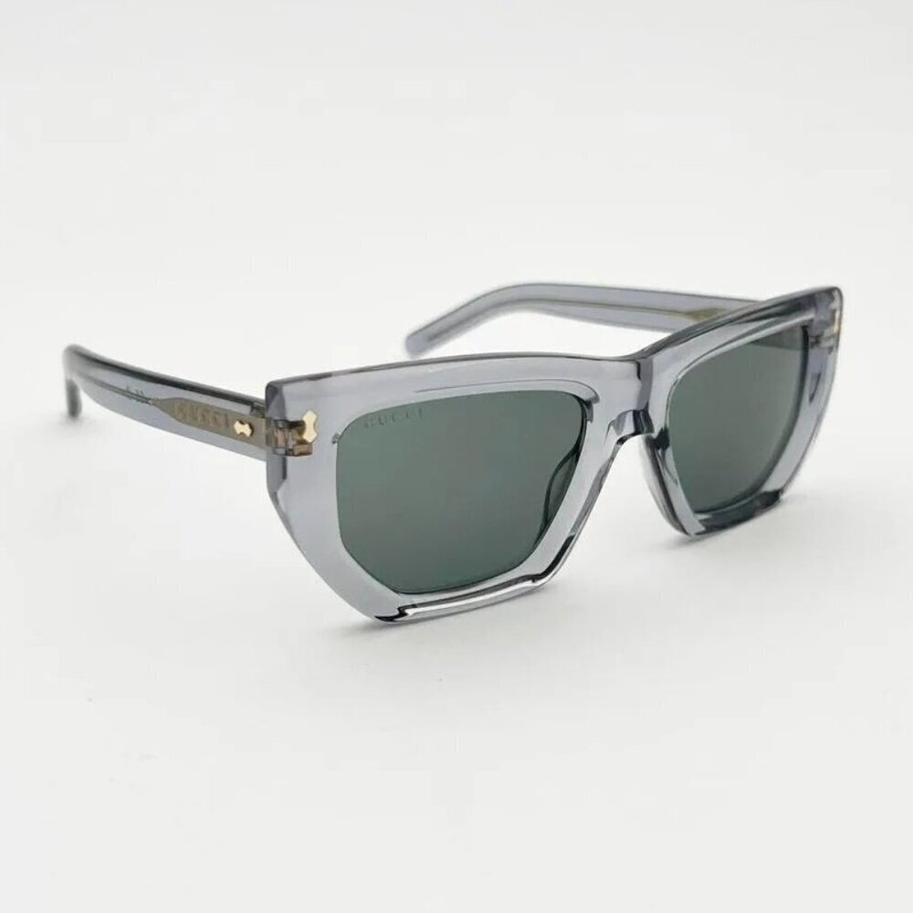 NWT Gucci GG1520S-004 Grey Cat Eye 53mm Sunglasses - Picture 8 of 9